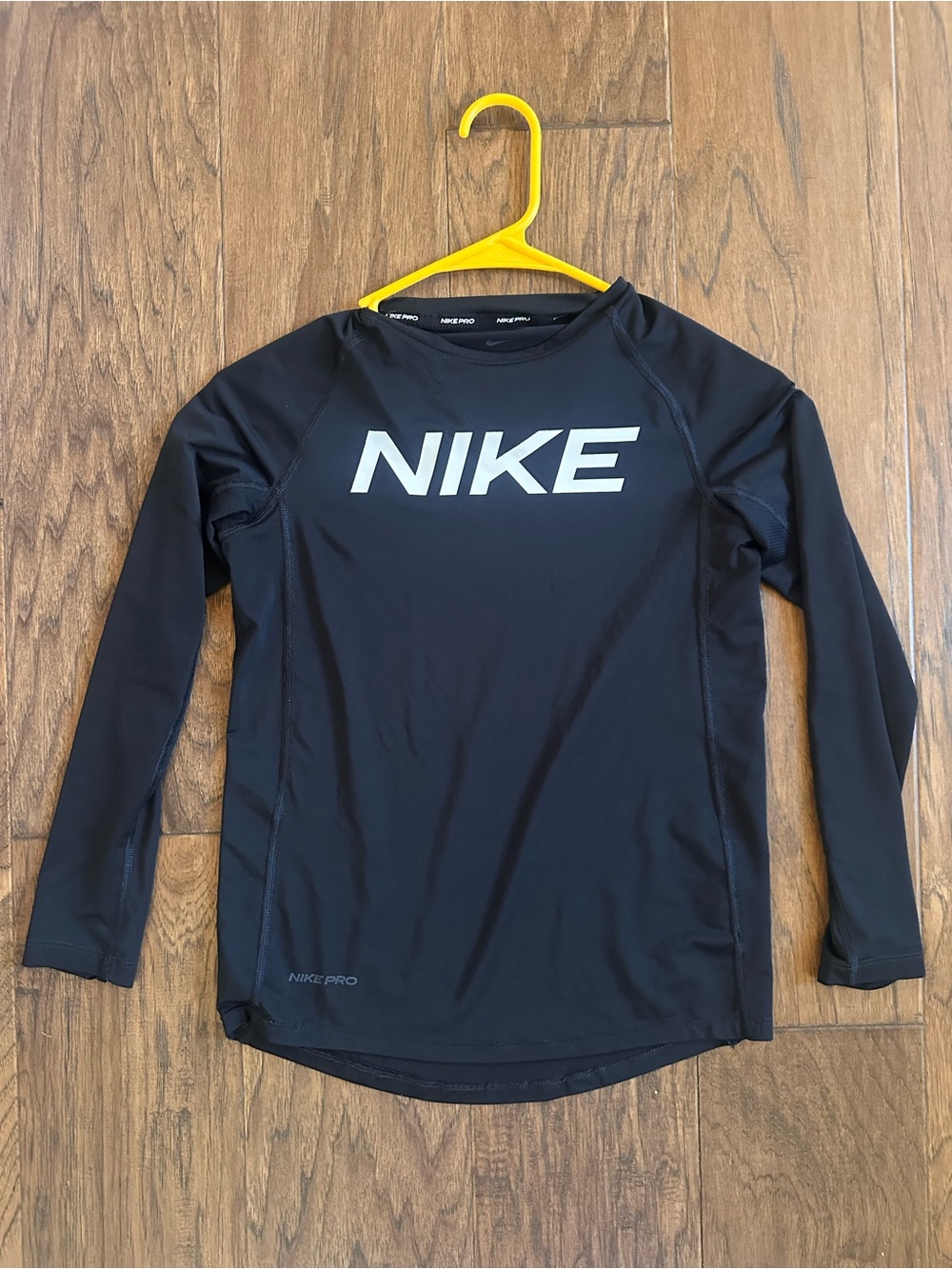 Nike Pro black long-sleeve compression/performance shirt YM